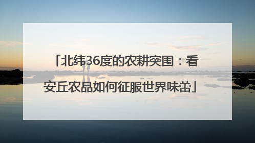 北纬36度的农耕突围：看安丘农品如何征服世界味蕾
