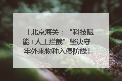 北京海关：“科技赋能+人工拦截”坚决守牢外来物种入侵防线