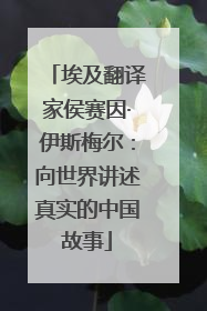 埃及翻译家侯赛因·伊斯梅尔：向世界讲述真实的中国故事