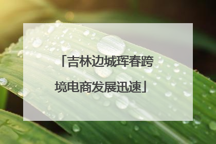 吉林边城珲春跨境电商发展迅速