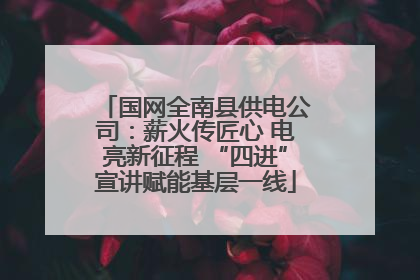 国网全南县供电公司：薪火传匠心 电亮新征程 “四进”宣讲赋能基层一线