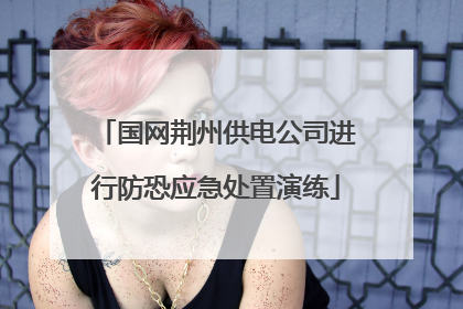 国网荆州供电公司进行防恐应急处置演练