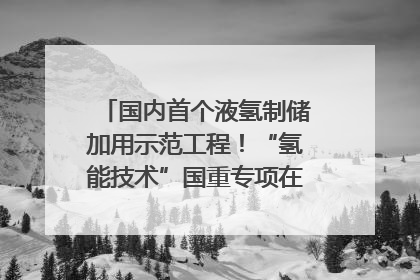国内首个液氢制储加用示范工程！“氢能技术”国重专项在四川南充启动｜打赢经济发展翻身仗