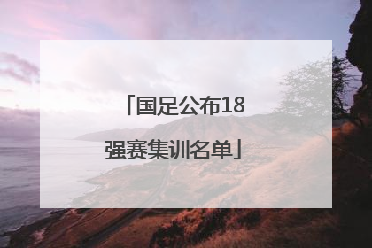 国足公布18强赛集训名单