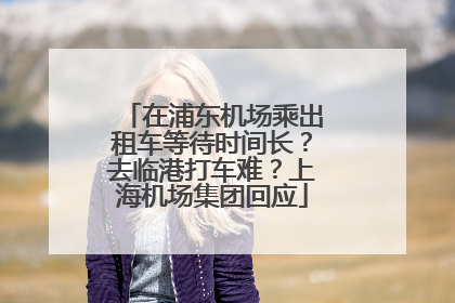 在浦东机场乘出租车等待时间长？去临港打车难？上海机场集团回应