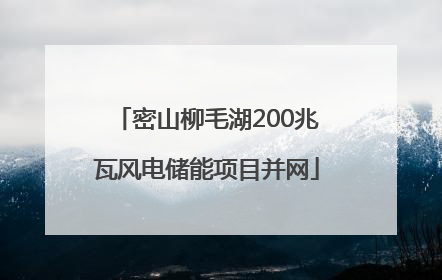 密山柳毛湖200兆瓦风电储能项目并网
