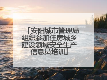 安阳城市管理局组织参加住房城乡建设领域安全生产信息员培训