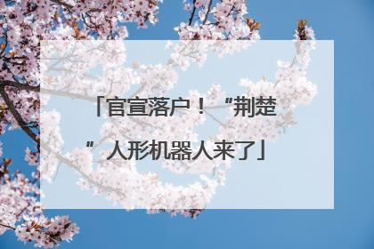 官宣落户！“荆楚”人形机器人来了