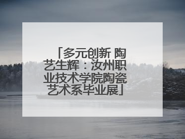 多元创新 陶艺生辉：汝州职业技术学院陶瓷艺术系毕业展