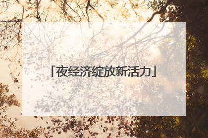 夜经济绽放新活力