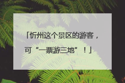 忻州这个景区的游客，可“一票游三地”！