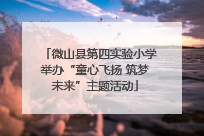 微山县第四实验小学举办“童心飞扬 筑梦未来”主题活动
