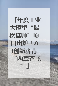 年度工业大模型“揭榜挂帅”项目出炉！AI创新济青“两翼齐飞”