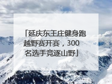延庆东王庄健身跑越野赛开赛，300名选手竞逐山野