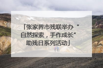 张家界市残联举办“自然探索，手作成长”助残日系列活动