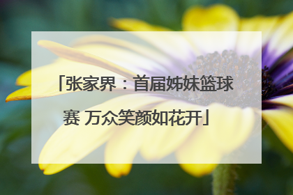 张家界：首届姊妹篮球赛 万众笑颜如花开
