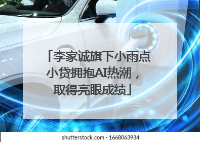 李家诚旗下小雨点小贷拥抱AI热潮，取得亮眼成绩