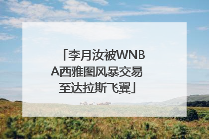 李月汝被WNBA西雅图风暴交易至达拉斯飞翼