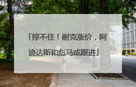 撑不住！耐克涨价，阿迪达斯和彪马或跟进