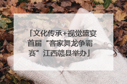 文化传承+视觉盛宴 首届“客家舞龙争霸赛”江西赣县举办