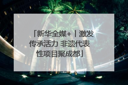 新华全媒+丨激发传承活力 非遗代表性项目聚成都