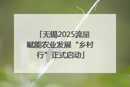 无锡2025流量赋能农业发展“乡村行”正式启动