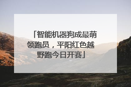 智能机器狗成最萌领跑员，平阳红色越野跑今日开赛