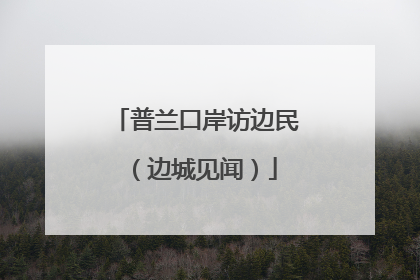 普兰口岸访边民（边城见闻）
