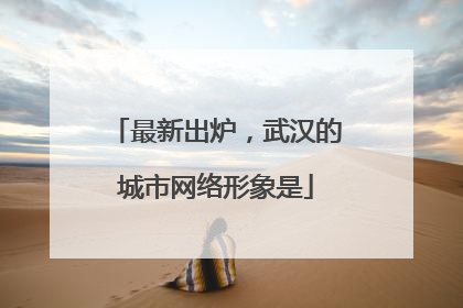 最新出炉，武汉的城市网络形象是