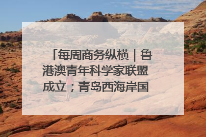 每周商务纵横｜鲁港澳青年科学家联盟成立；青岛西海岸国际能源自贸港启用