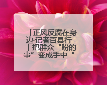 正风反腐在身边·记者百县行丨把群众“盼的事”变成手中“干的事”