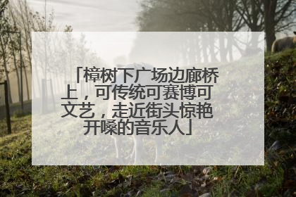 樟树下广场边廊桥上，可传统可赛博可文艺，走近街头惊艳开嗓的音乐人