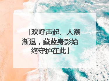 欢呼声起、人潮渐退，藏蓝身影始终守护在此