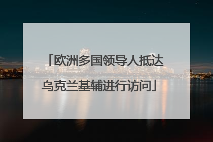 欧洲多国领导人抵达乌克兰基辅进行访问
