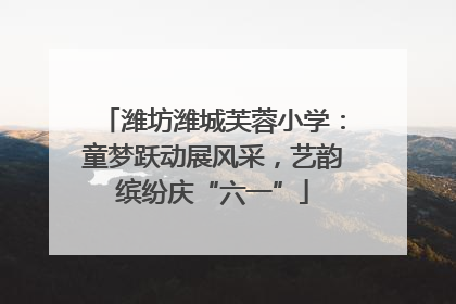 潍坊潍城芙蓉小学：童梦跃动展风采，艺韵缤纷庆“六一”