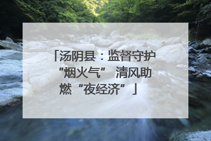 汤阴县：监督守护“烟火气” 清风助燃“夜经济”