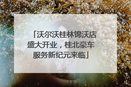 沃尔沃桂林锦沃店盛大开业，桂北豪车服务新纪元来临