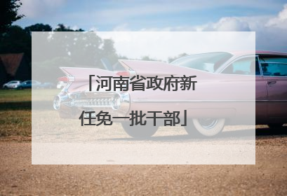 河南省政府新任免一批干部