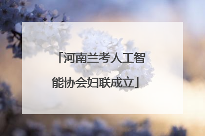 河南兰考人工智能协会妇联成立