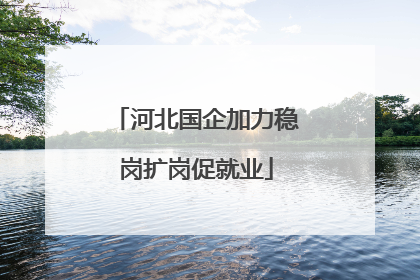 河北国企加力稳岗扩岗促就业