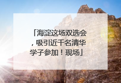 海淀这场双选会，吸引近千名清华学子参加！现场