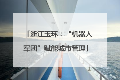 浙江玉环：“机器人军团”赋能城市管理