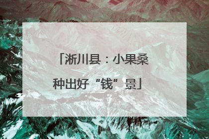 淅川县：小果桑种出好“钱”景