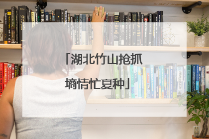 湖北竹山抢抓墒情忙夏种