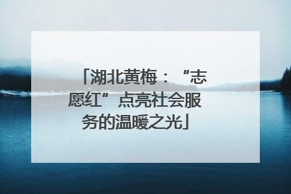 湖北黄梅：“志愿红”点亮社会服务的温暖之光