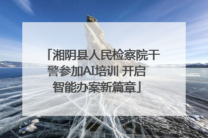 湘阴县人民检察院干警参加AI培训 开启智能办案新篇章