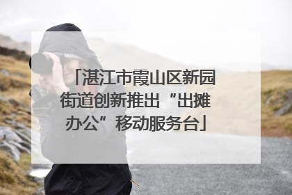 湛江市霞山区新园街道创新推出“出摊办公”移动服务台