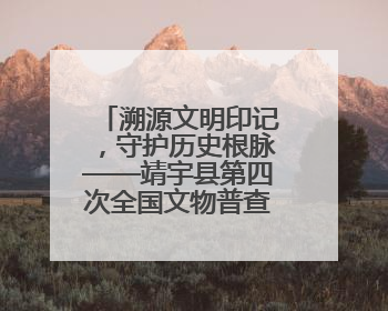 溯源文明印记，守护历史根脉——靖宇县第四次全国文物普查工作纪实