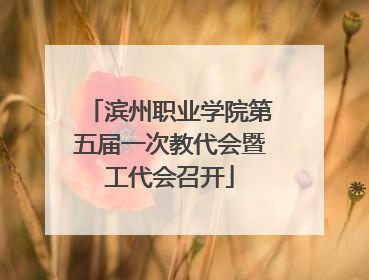 滨州职业学院第五届一次教代会暨工代会召开