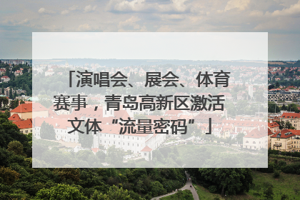 演唱会、展会、体育赛事，青岛高新区激活文体“流量密码”